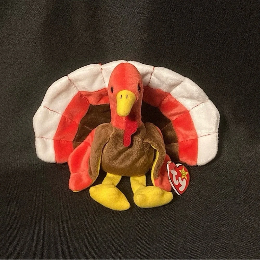 💫 Vintage 1997 Gobbles The Turkey Ty Beanie Baby - Picture 2 of 14